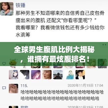 全球男生腹肌比例大揭秘，誰(shuí)擁有最炫腹排名！