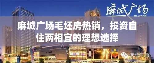 麻城廣場毛坯房熱銷，投資自住兩相宜的理想選擇