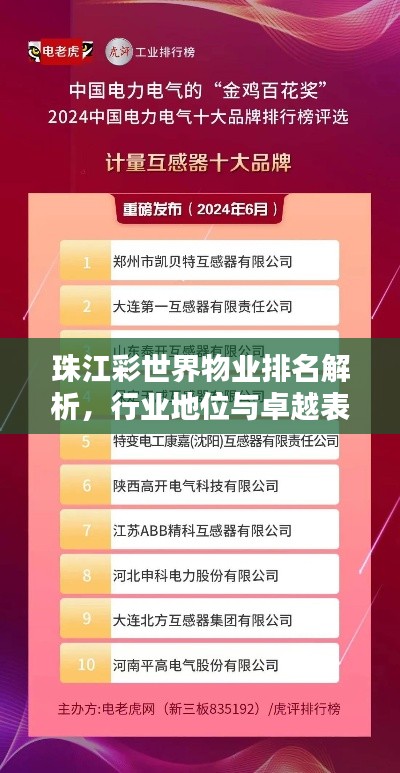 珠江彩世界物業(yè)排名解析，行業(yè)地位與卓越表現(xiàn)引人矚目