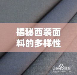 揭秘西裝面料的多樣性與選擇技巧，讓你輕松挑選優(yōu)質(zhì)面料！
