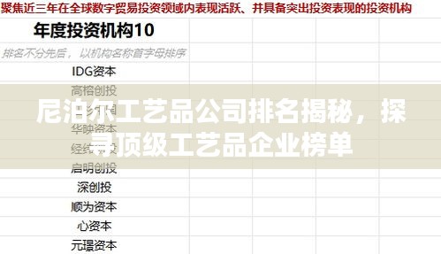 尼泊爾工藝品公司排名揭秘，探尋頂級(jí)工藝品企業(yè)榜單