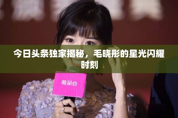 今日頭條獨(dú)家揭秘，毛曉彤的星光閃耀時(shí)刻