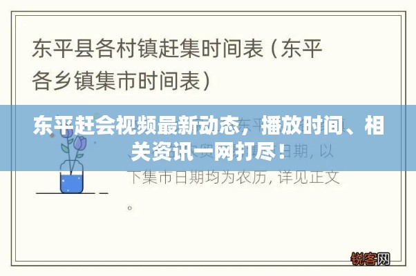 東平趕會(huì)視頻最新動(dòng)態(tài)，播放時(shí)間、相關(guān)資訊一網(wǎng)打盡！