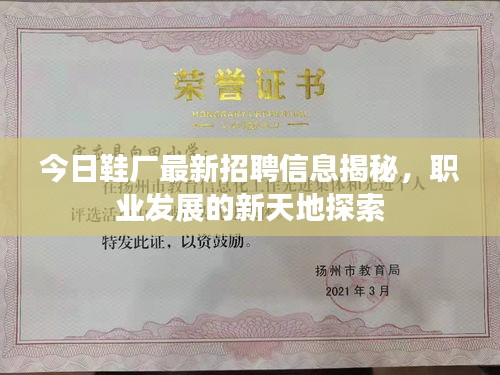 今日鞋廠最新招聘信息揭秘，職業(yè)發(fā)展的新天地探索